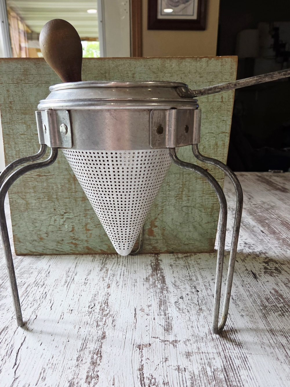 Vintage Wear-Ever No 8 Aluminum Cone Sieve Colander Strainer Food Canning